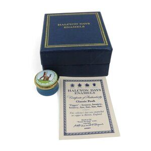 HALCYON DAYS Classic Pooh TIGGER Im The Only One Bilston Enamel England